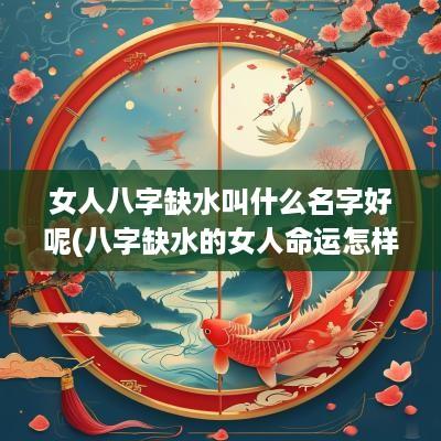 女人八字缺水叫什么名字好呢(八字缺水的女人命运怎样)