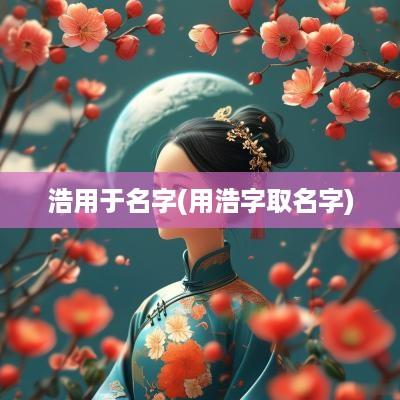 浩用于名字(用浩字取名字)