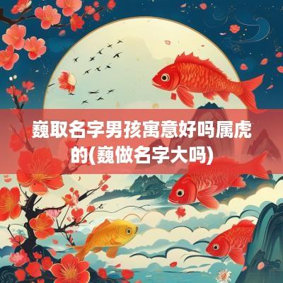 巍取名字男孩寓意好吗属虎的(巍做名字大吗)