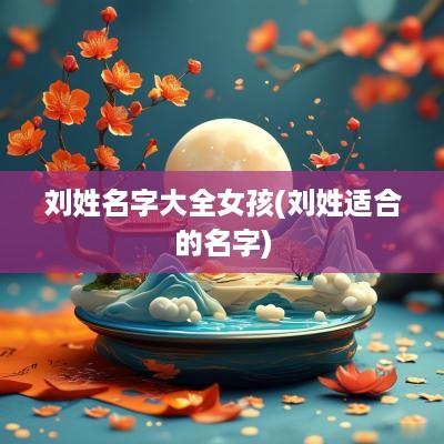 刘姓名字大全女孩(刘姓适合的名字)