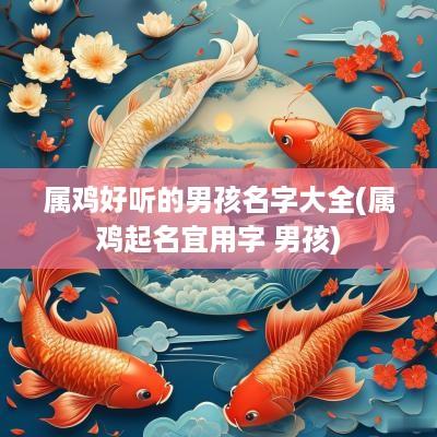 属鸡好听的男孩名字大全(属鸡起名宜用字 男孩)