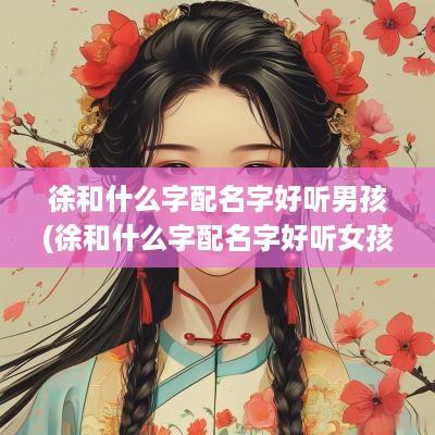 徐和什么字配名字好听男孩(徐和什么字配名字好听女孩)
