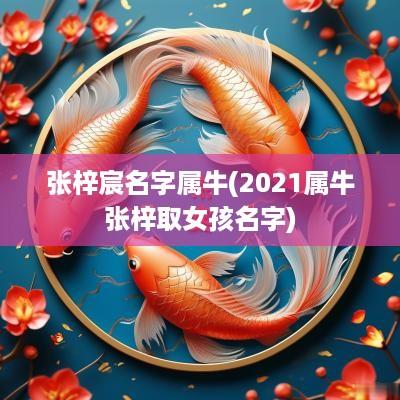 张梓宸名字属牛(2025属牛张梓取女孩名字)