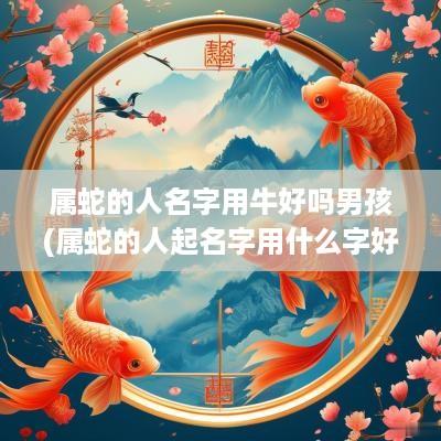 属蛇的人名字用牛好吗男孩(属蛇的人起名字用什么字好)