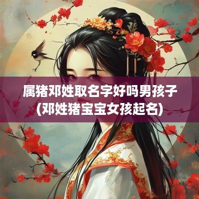 属猪邓姓取名字好吗男孩子(邓姓猪宝宝女孩起名)