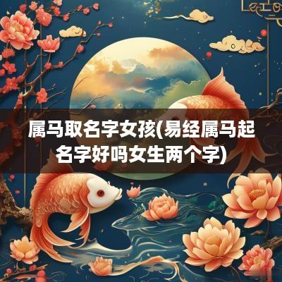 属马取名字女孩(易经属马起名字好吗女生两个字)