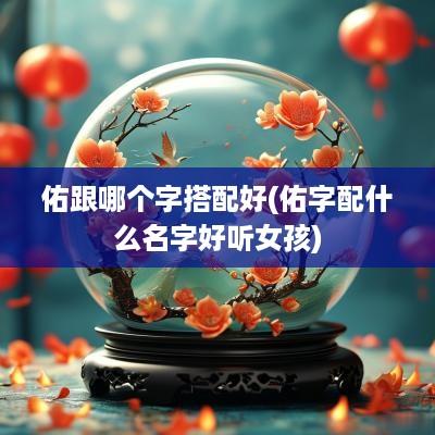 佑跟哪个字搭配好(佑字配什么名字好听女孩)