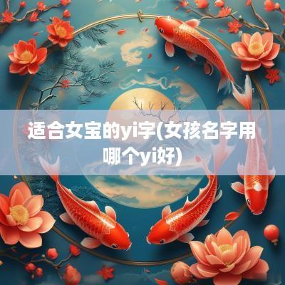 适合女宝的yi字(女孩名字用哪个yi好)