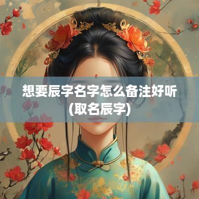 想要辰字名字怎么备注好听(取名辰字)