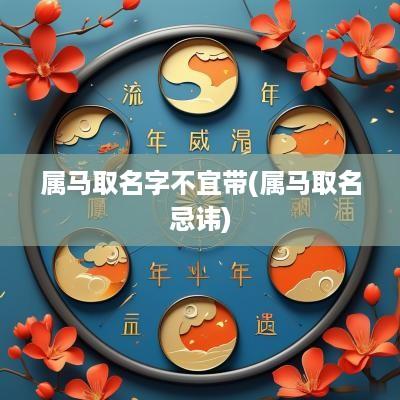 属马取名字不宜带(属马取名忌讳)