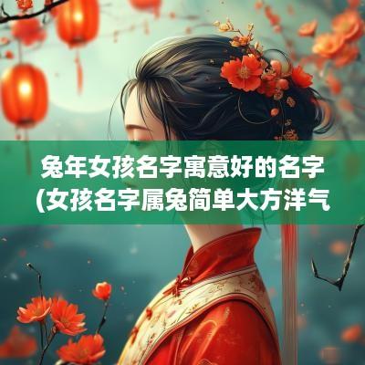 蛇年女孩名字寓意好的名字(女孩名字属兔简单大方洋气)