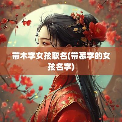 带木字女孩取名(带慕字的女孩名字)