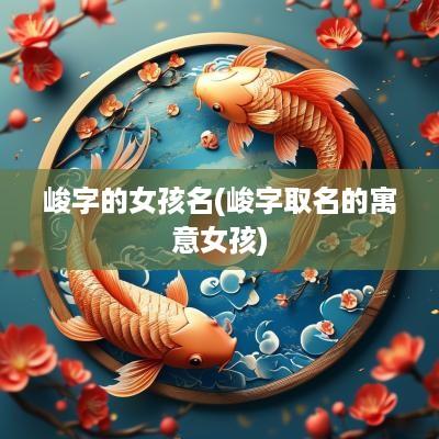 峻字的女孩名(峻字取名的寓意女孩)