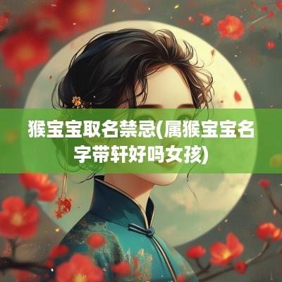 猴宝宝取名禁忌(属猴宝宝名字带轩好吗女孩)