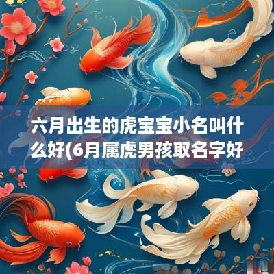 六月出生的虎宝宝小名叫什么好(6月属虎男孩取名字好吗怎么取)