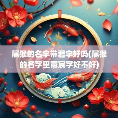 属猴的名字带君字好吗(属猴的名字里带宸字好不好)