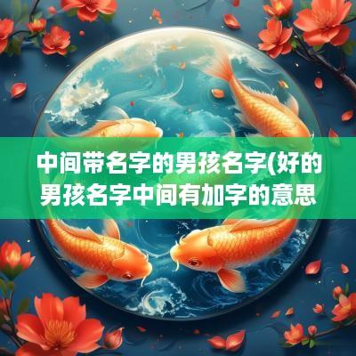 中间带名字的男孩名字(好的男孩名字中间有加字的意思)