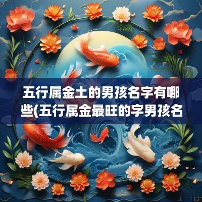 五行属金土的男孩名字有哪些(五行属金最旺的字男孩名字)
