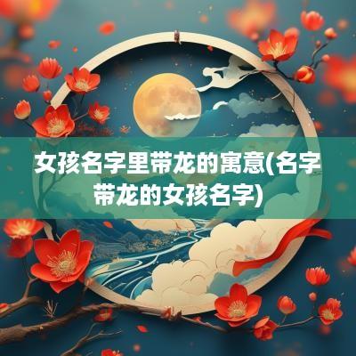 女孩名字里带龙的寓意(名字带龙的女孩名字)