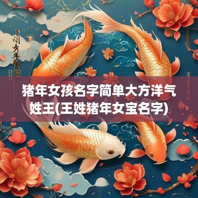 猪年女孩名字简单大方洋气姓王(王姓猪年女宝名字)