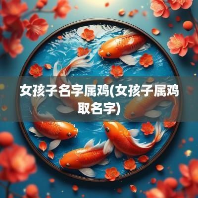 女孩子名字属鸡(女孩子属鸡取名字)