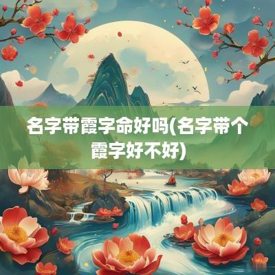 名字带霞字命好吗(名字带个霞字好不好)