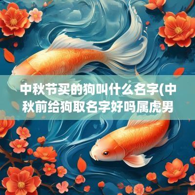 中秋节买的狗叫什么名字(中秋前给狗取名字好吗属虎男)