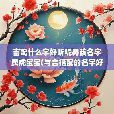 吉配什么字好听呢男孩名字属虎宝宝(与吉搭配的名字好听)