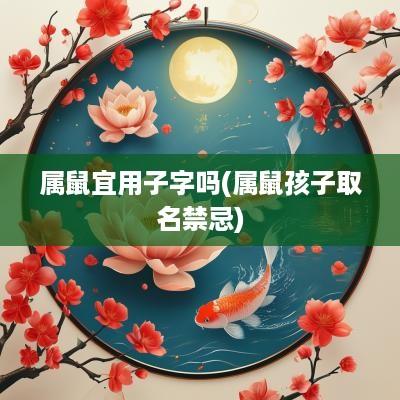 属鼠宜用子字吗(属鼠孩子取名禁忌)