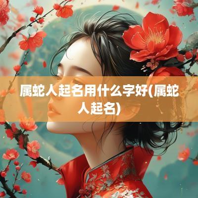 属蛇人起名用什么字好(属蛇人起名)