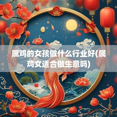 属鸡的女孩做什么行业好(属鸡女适合做生意吗)