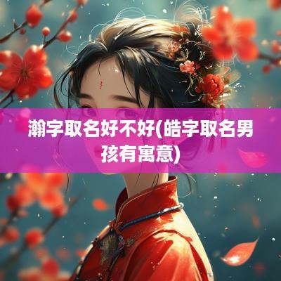 瀚字取名好不好(皓字取名男孩有寓意)
