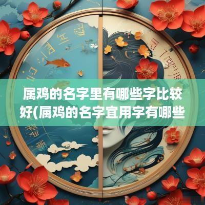 属鸡的名字里有哪些字比较好(属鸡的名字宜用字有哪些)