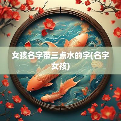 女孩名字带三点水的字(名字女孩)