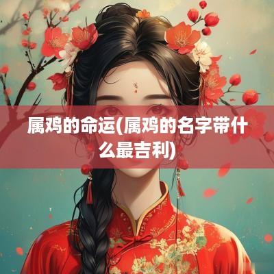 属鸡的命运(属鸡的名字带什么最吉利)