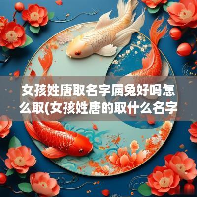 女孩姓唐取名字属兔好吗怎么取(女孩姓唐的取什么名字好)