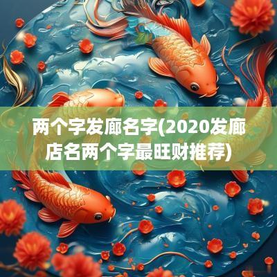 两个字发廊名字(2025发廊店名两个字最旺财推荐)