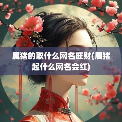 属猪的取什么网名旺财(属猪起什么网名会红)