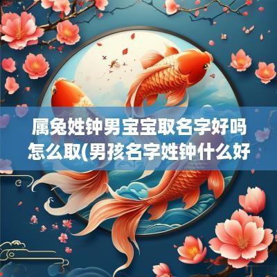 属兔姓钟男宝宝取名字好吗怎么取(男孩名字姓钟什么好听的名字)