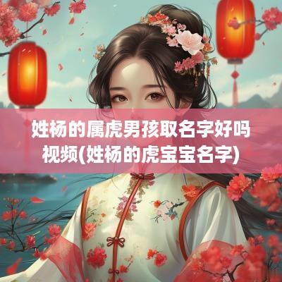 姓杨的属虎男孩取名字好吗视频(姓杨的虎宝宝名字)