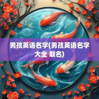 男孩英语名字(男孩英语名字大全 取名)