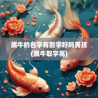 属牛的名字有磐字好吗男孩(属牛取字骞)