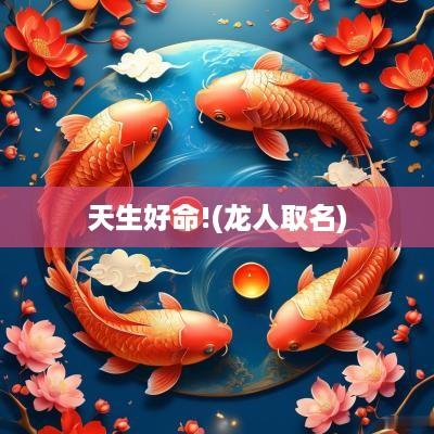 天生好命!(龙人取名)