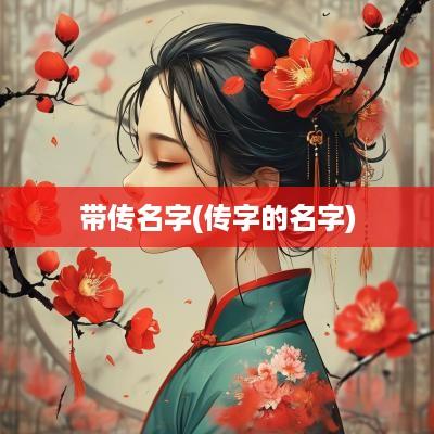 带传名字(传字的名字)