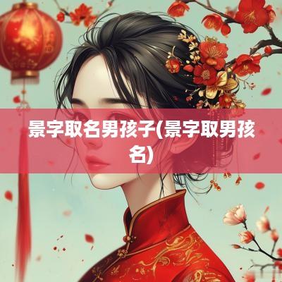 景字取名男孩子(景字取男孩名)
