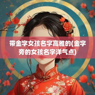 带金字女孩名字高雅的(金字旁的女孩名字洋气点)