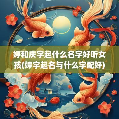 婷和庆字起什么名字好听女孩(婷字起名与什么字配好)