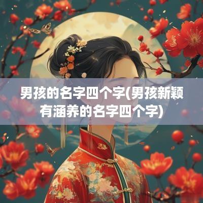 男孩的名字四个字(男孩新颖有涵养的名字四个字)