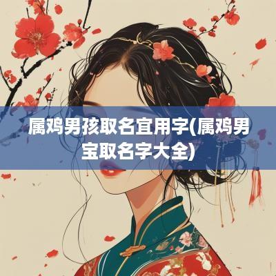 属鸡男孩取名宜用字(属鸡男宝取名字大全)