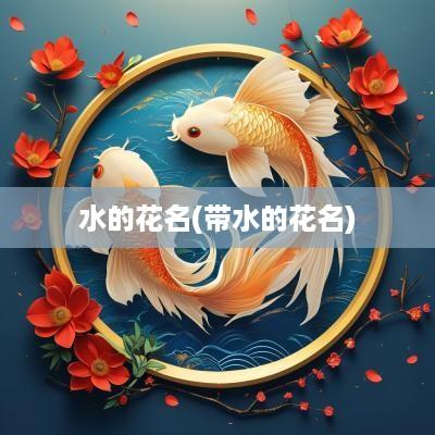 水的花名(带水的花名)